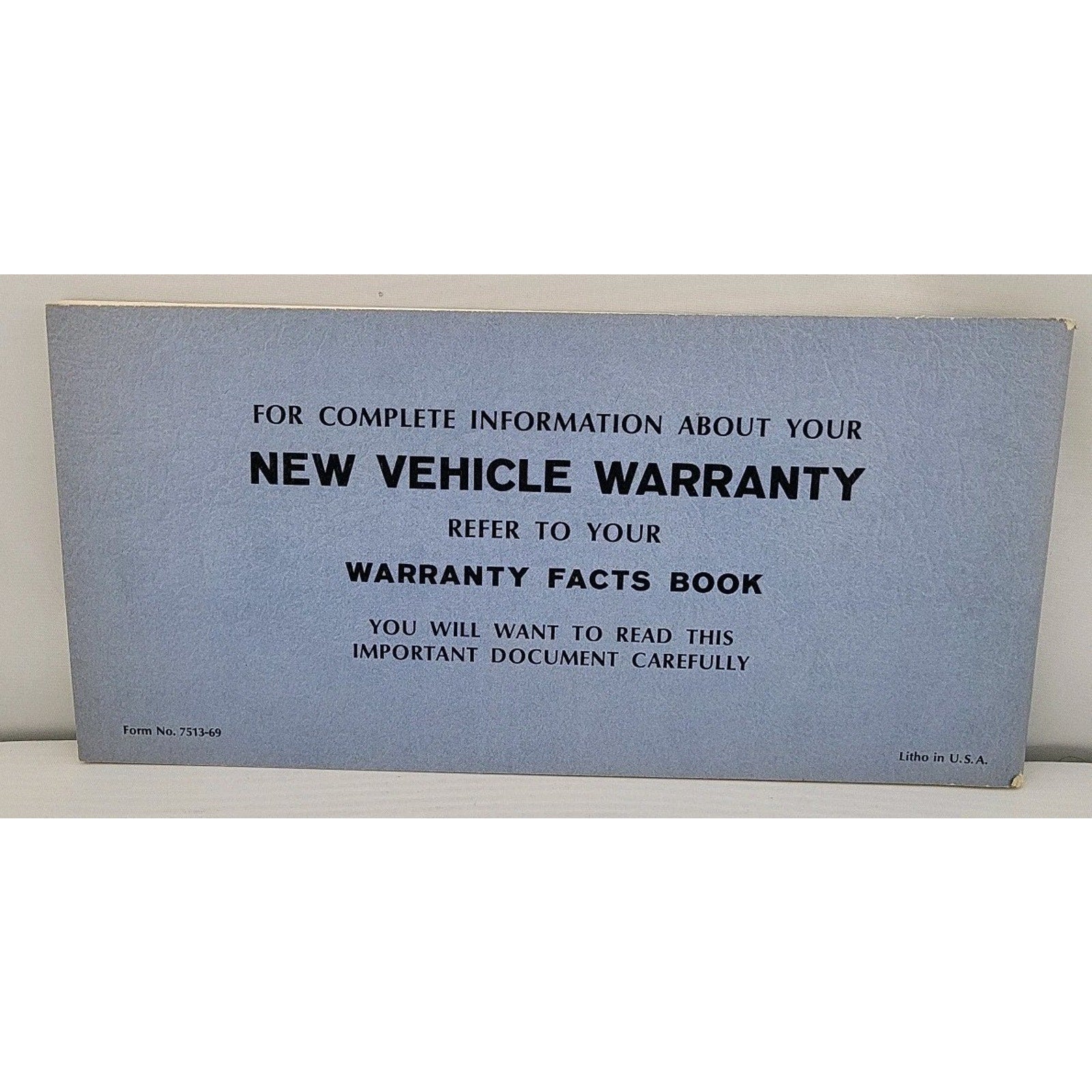 1969 OEM Ford Car Thunderbird Operator's Owner's Manual 1st ED.