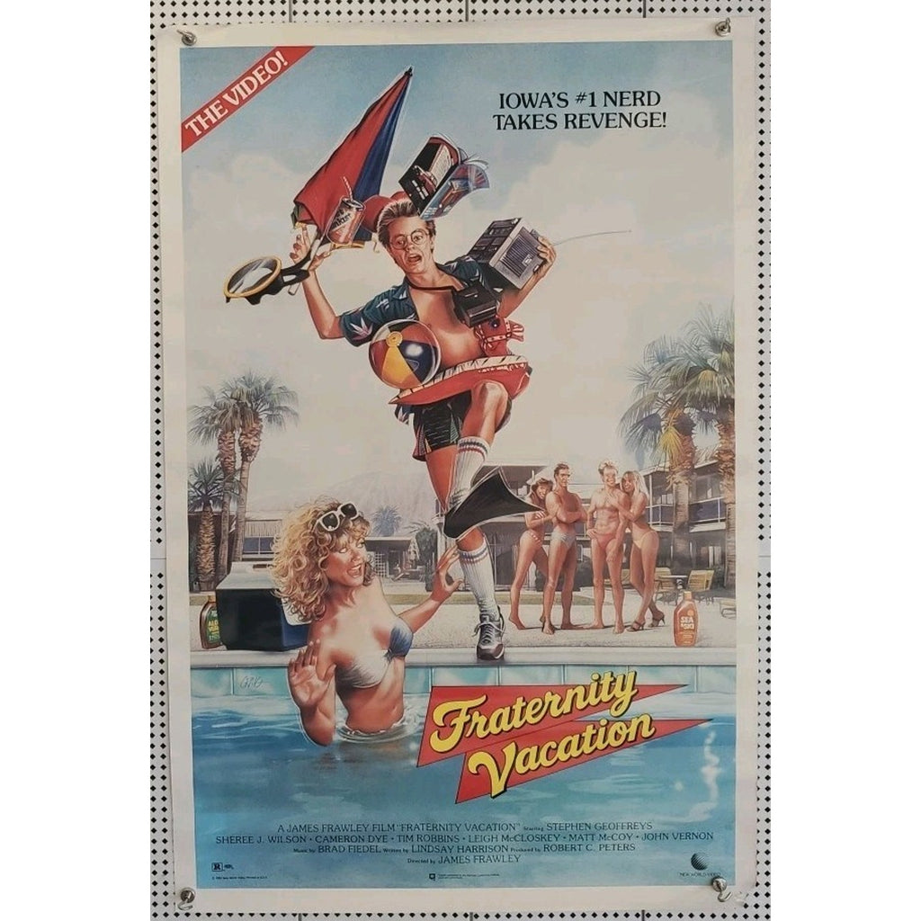 Fraternity Vacation Original Movie Poster 1985 27x40