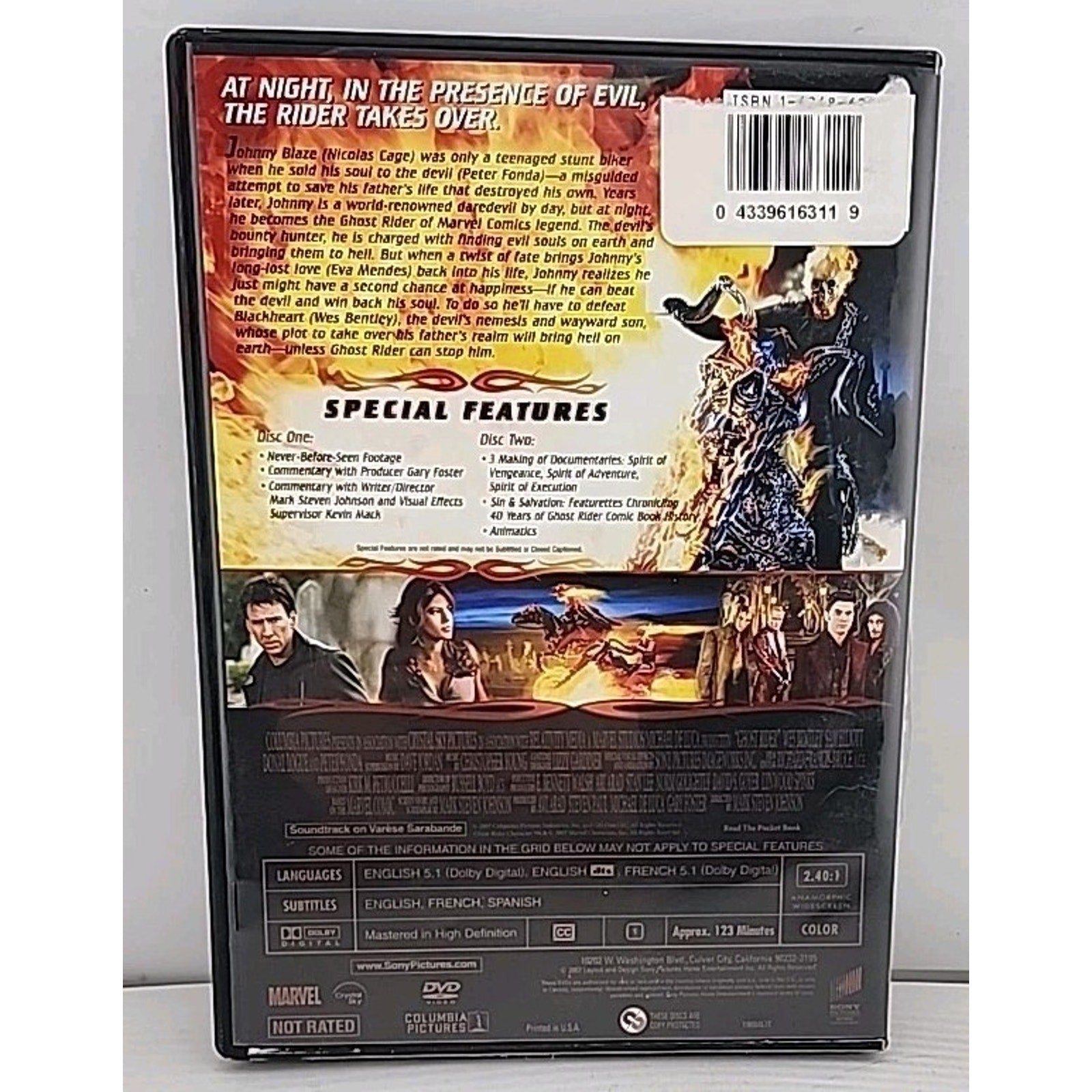Ghost Rider (DVD, 2007, 2-Disc Set, Extended Cut)