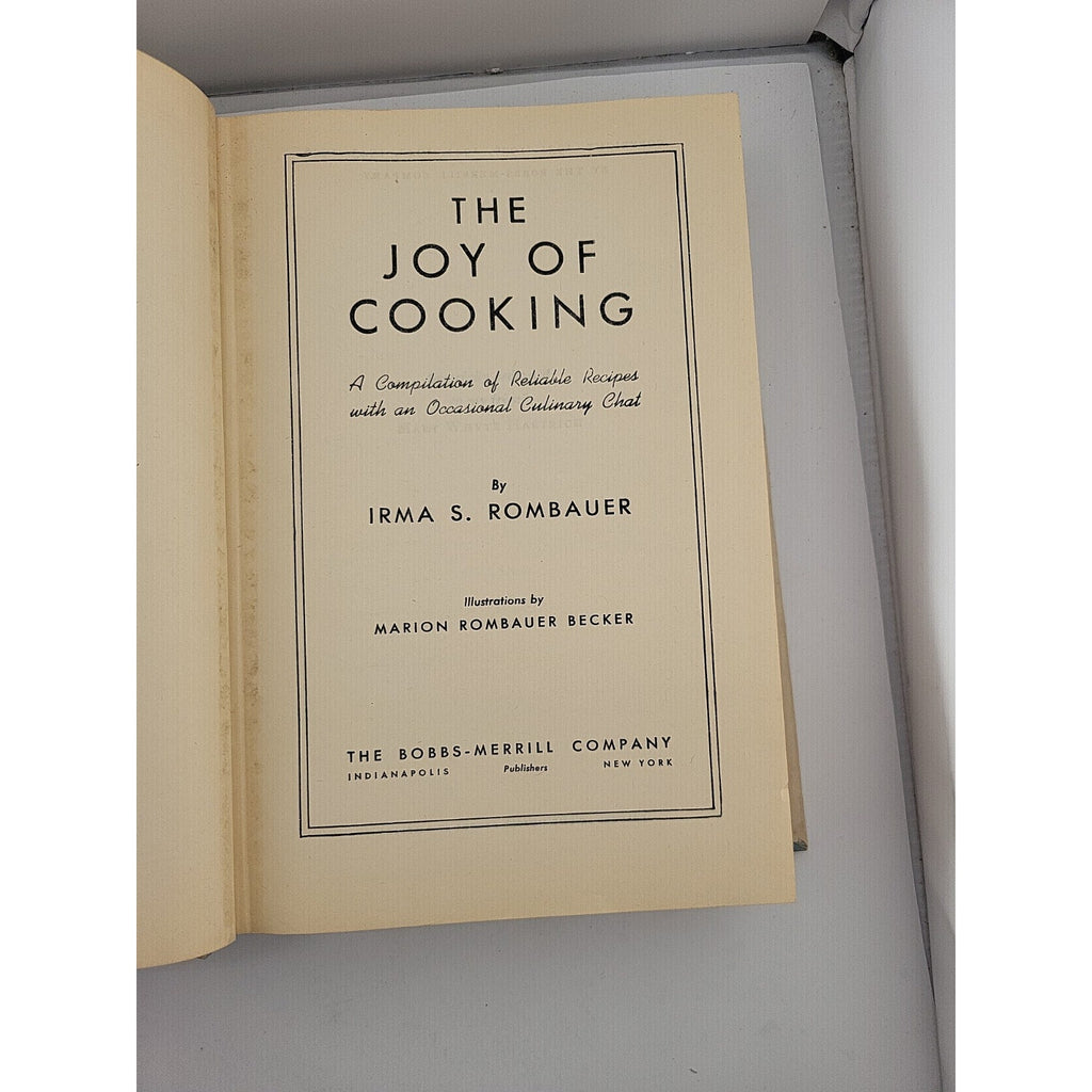The Joy Of Cooking by Irma Rombauer 1946
