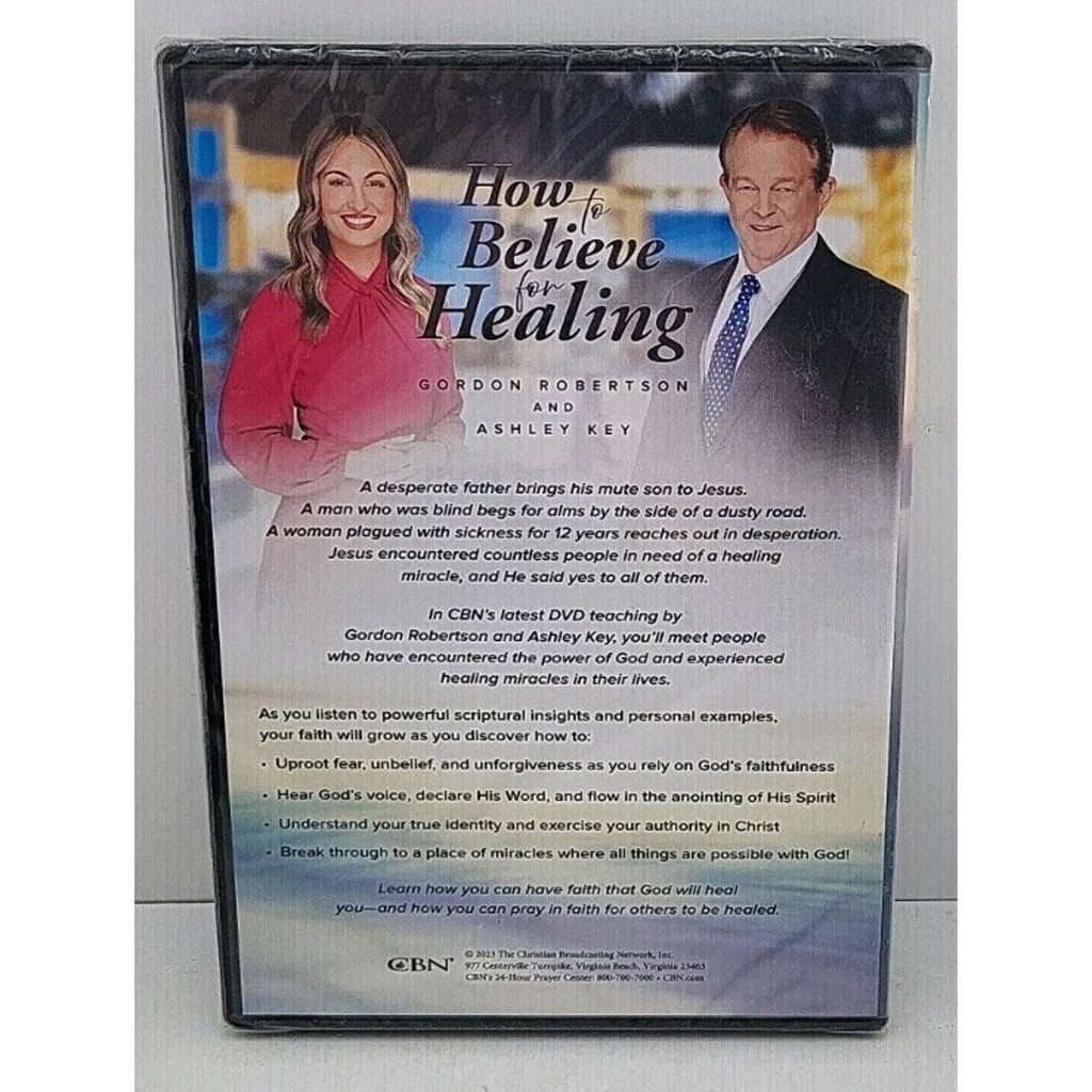 Gordon Robertson and Ashley Key DVD How To Believe for Healing *Brand New*