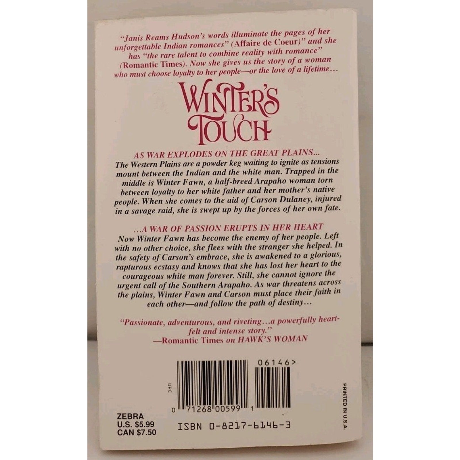 Winter's Touch by Hudson, Janis Reams (Paperback)