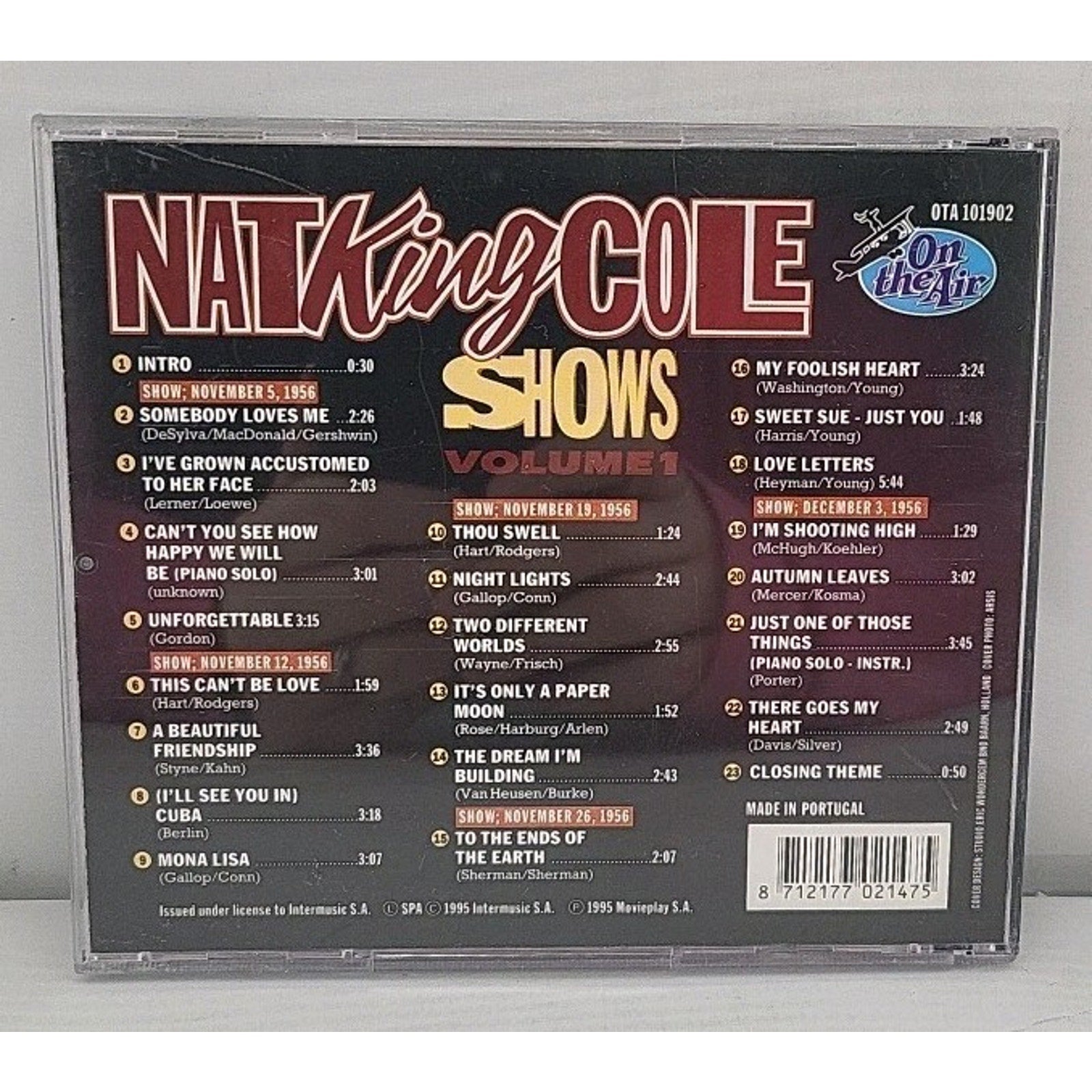 Shows, Vol. 1 by Nat King Cole (CD, Mar-1995, BCD)