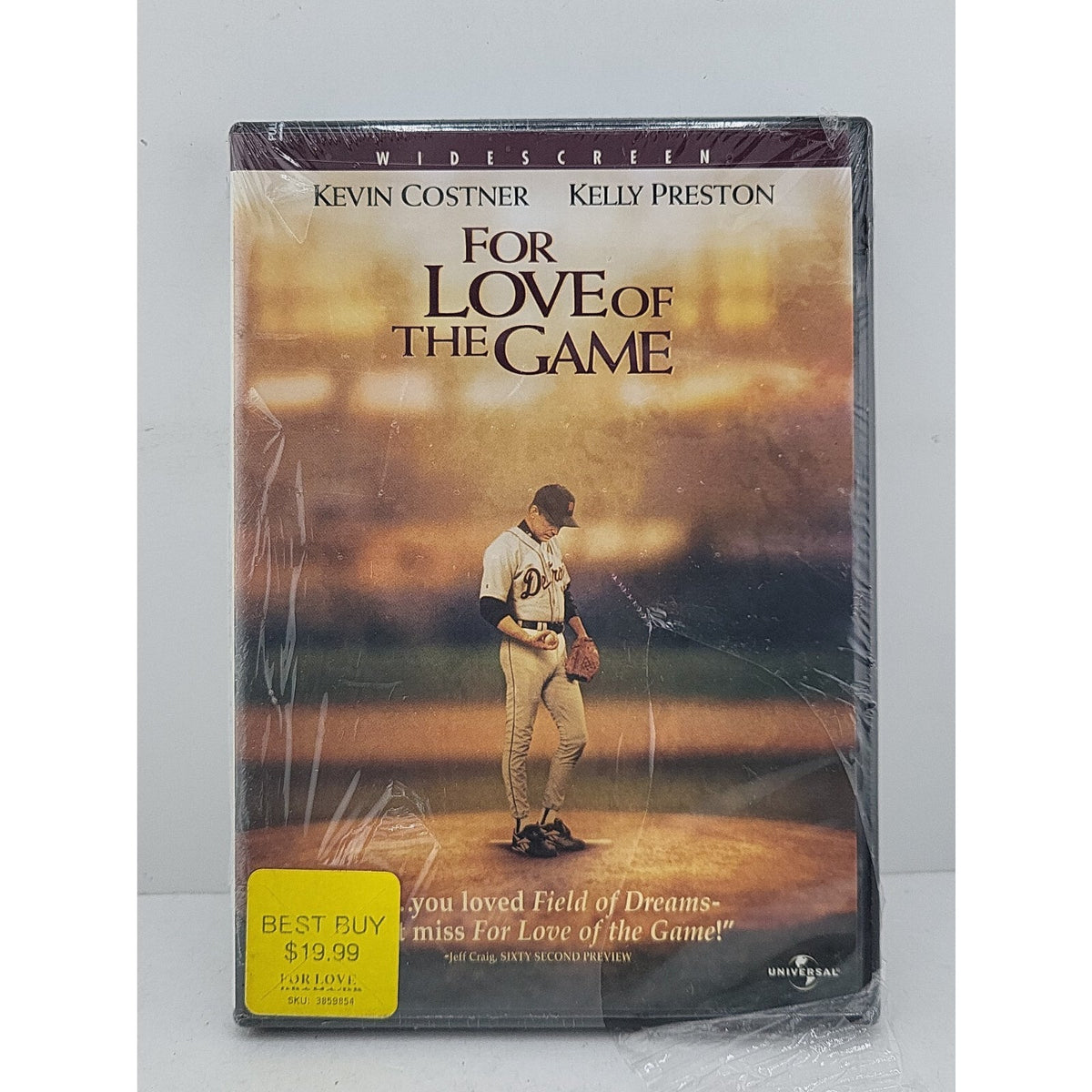 For Love of the Game (DVD, 1999) *Brand New*