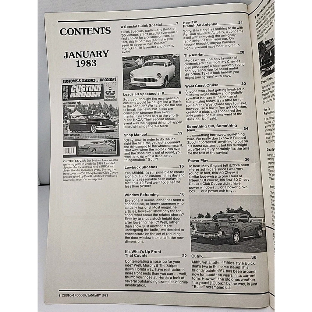 Custom Rodder Magazine - January 1983 - Volume 5 No. 1