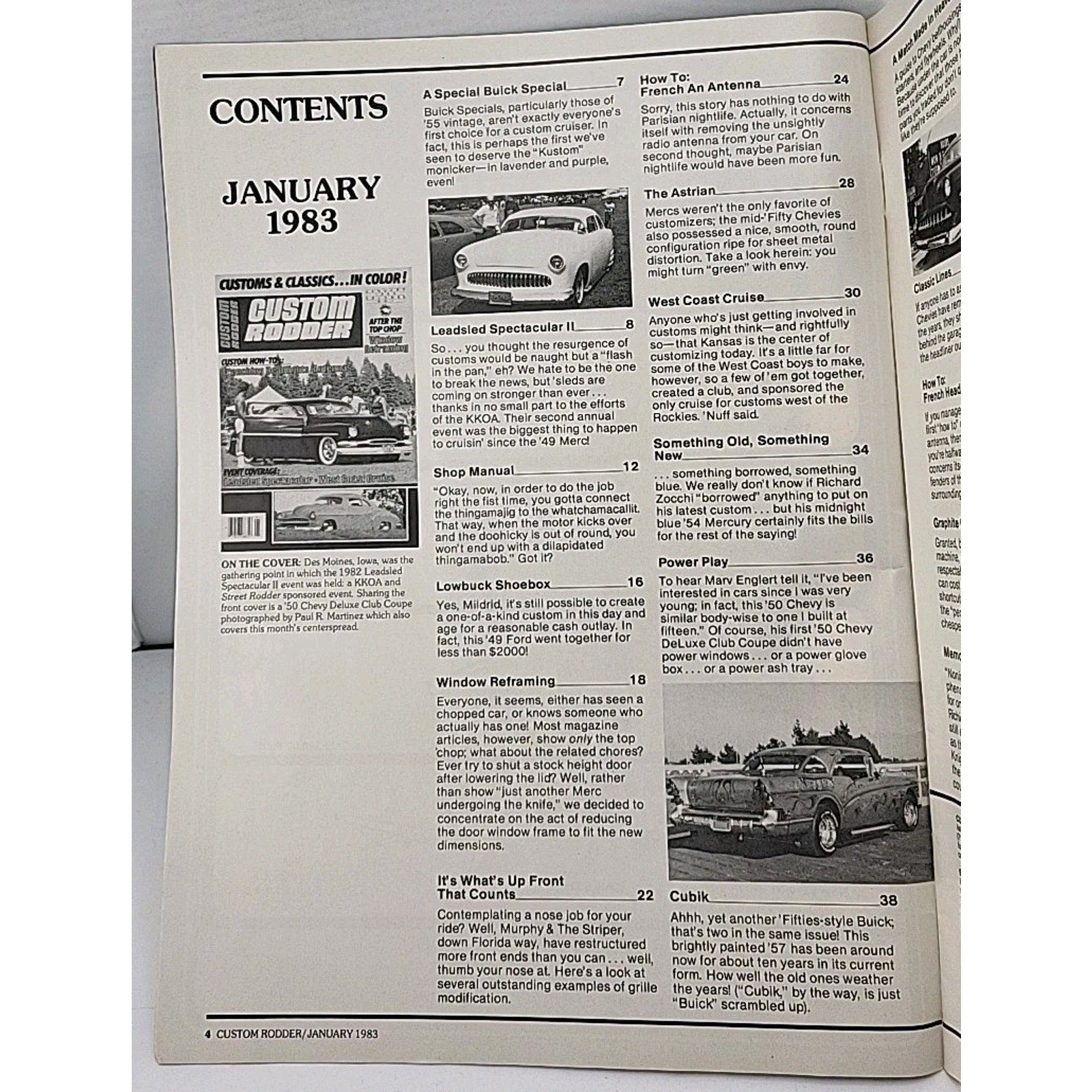 Custom Rodder Magazine - January 1983 - Volume 5 No. 1