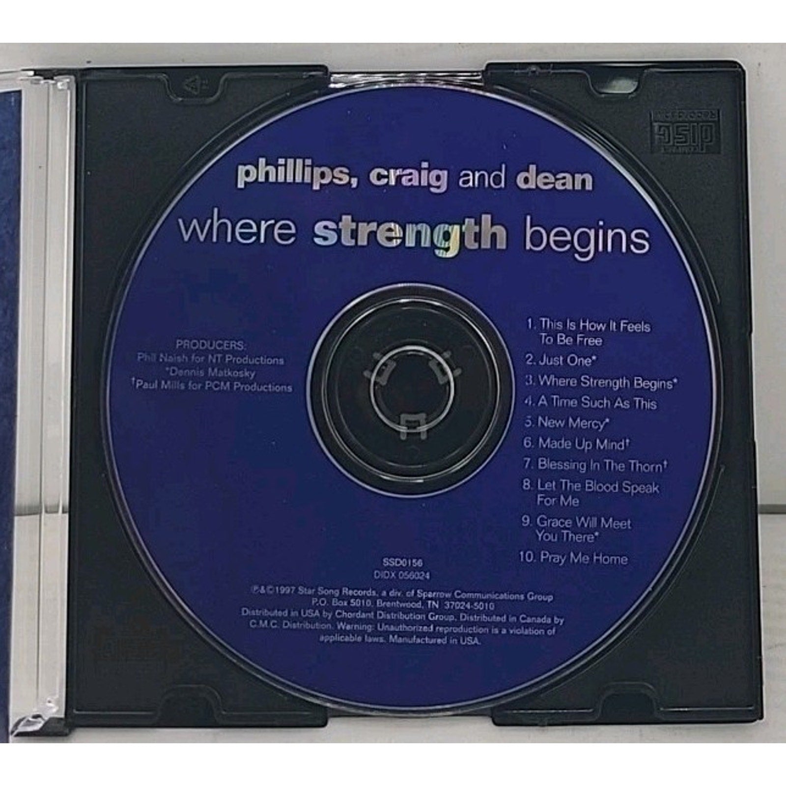 Phillips Craig and Dean Where Strength Begins Music CD Album
