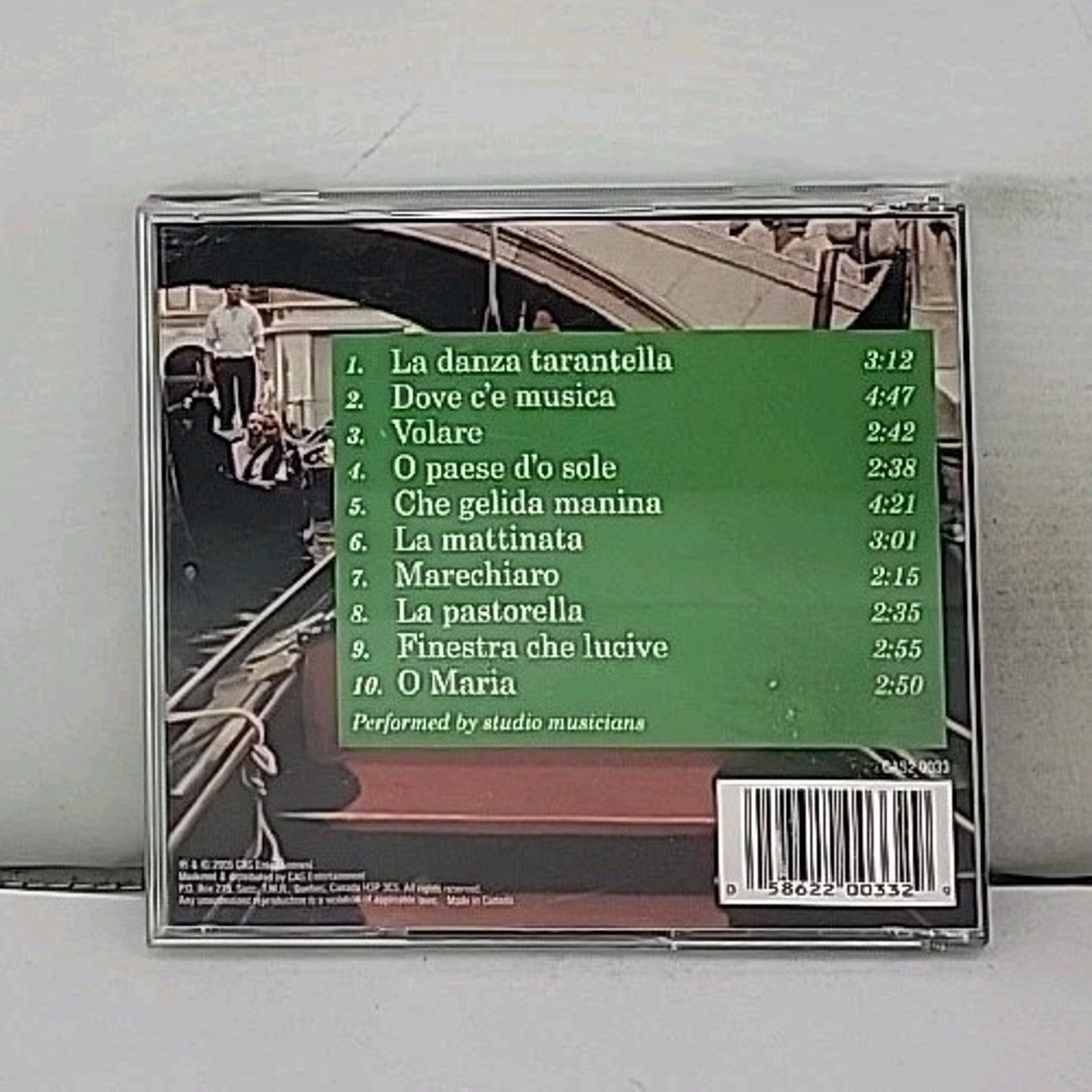 Italian Love Songs Music CD