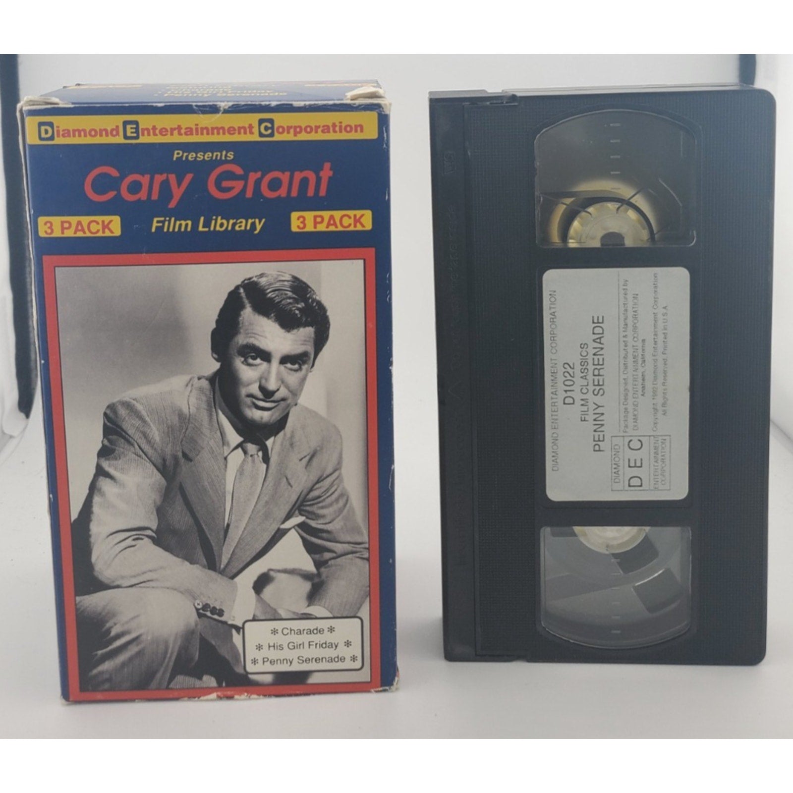Cary Grant 3 - Pack - Charade / His Girl Friday / Penny Serenade (VHS)