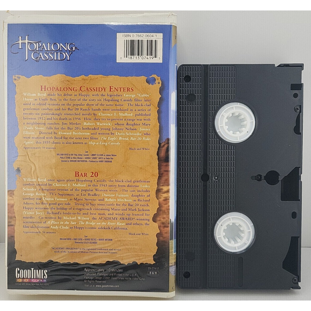 Hopalong Cassidy Enters/Bar 20 (VHS)