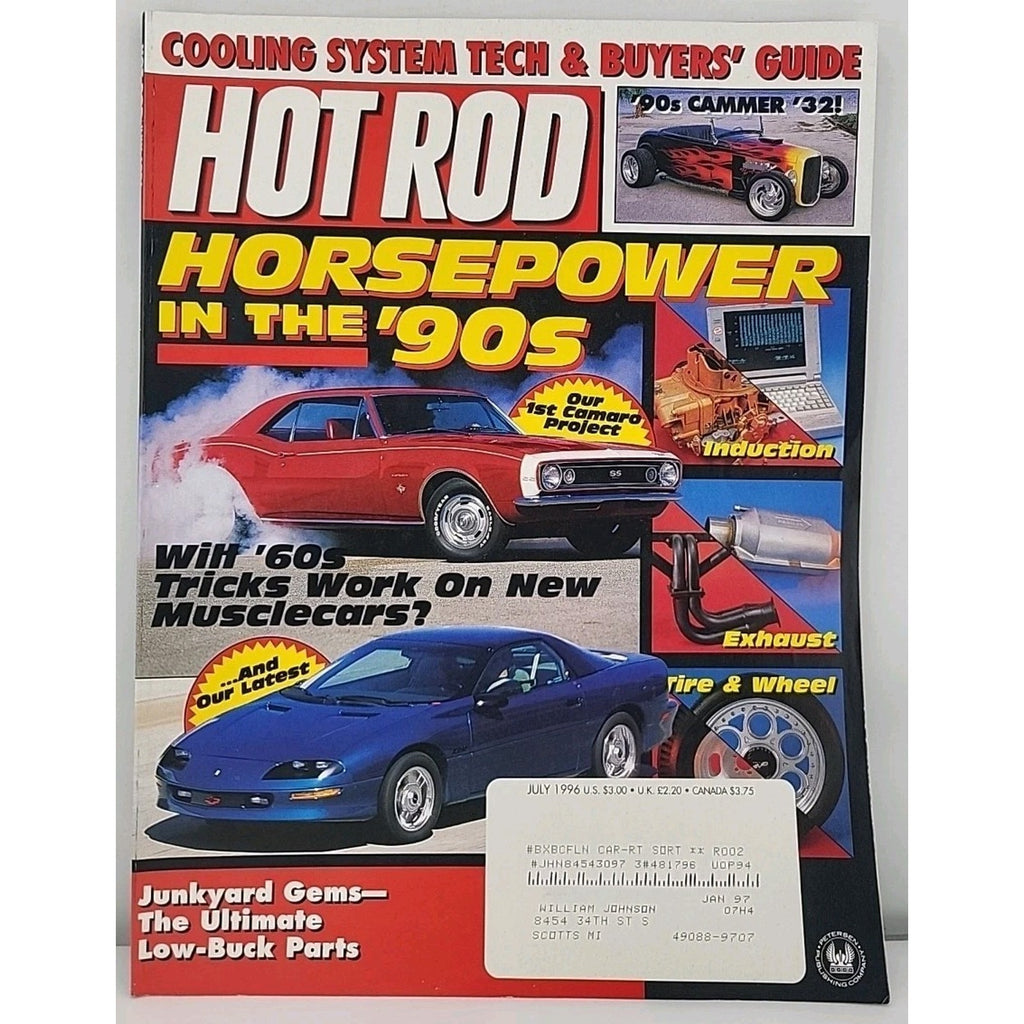 Hot Rod Magazine July 1996