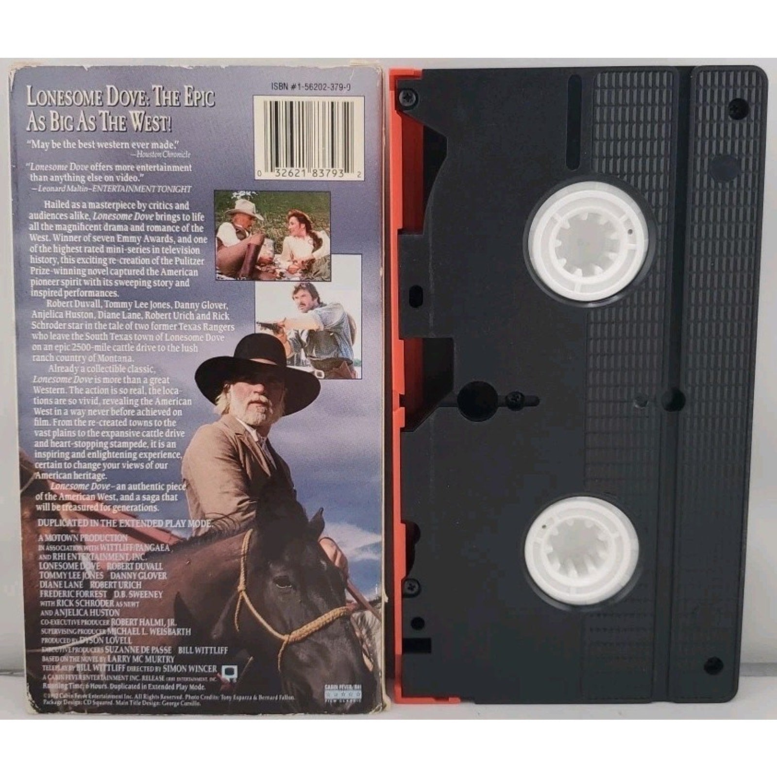 Lonesome Dove (VHS, 1991) w/Red Tape Guard