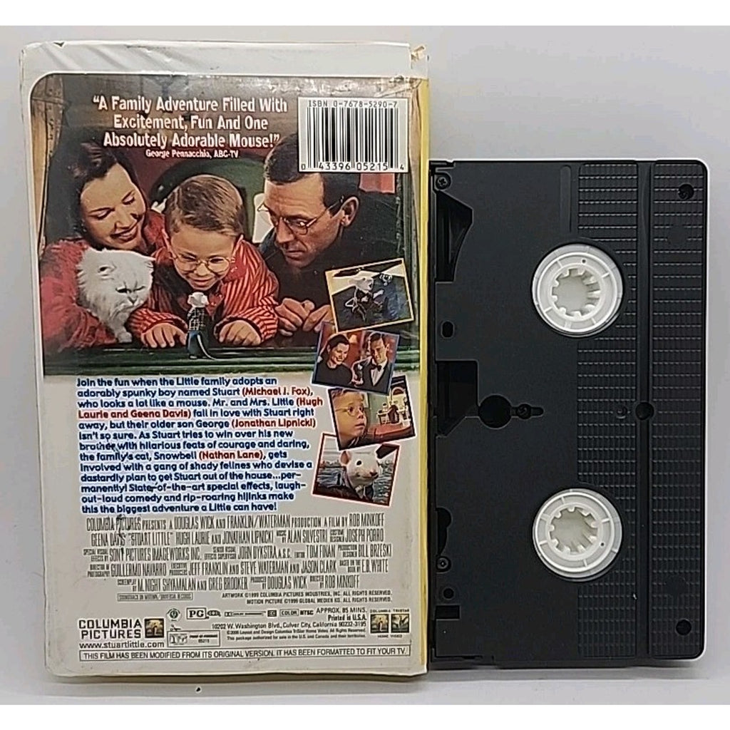 Stuart Little (VHS, 2000, Clamshell Case Closed Captioned)