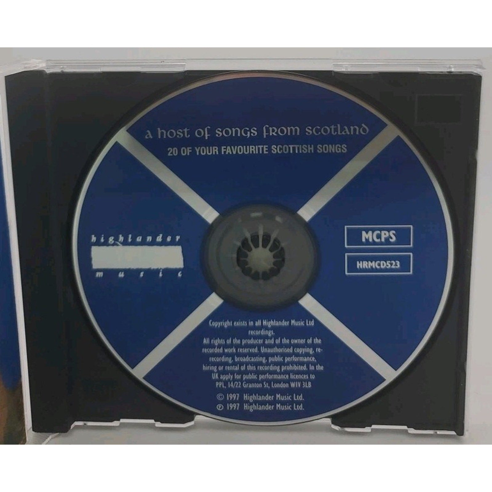A Host Of Songs From Scotland 20 Of Your Favourite Scottish Songs Cd