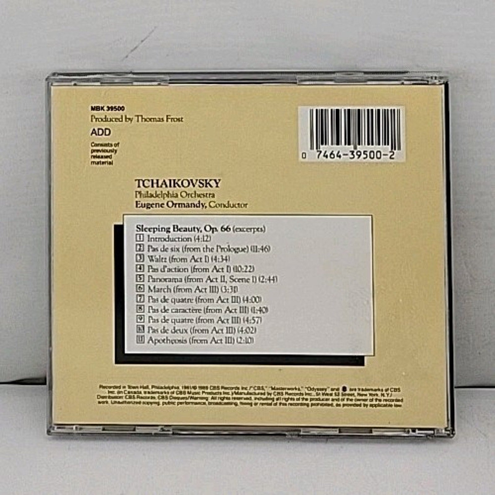 Tchaikovsky: Sleeping Beauty (Excerpts) 1989 Philadelphia Orchestra CD