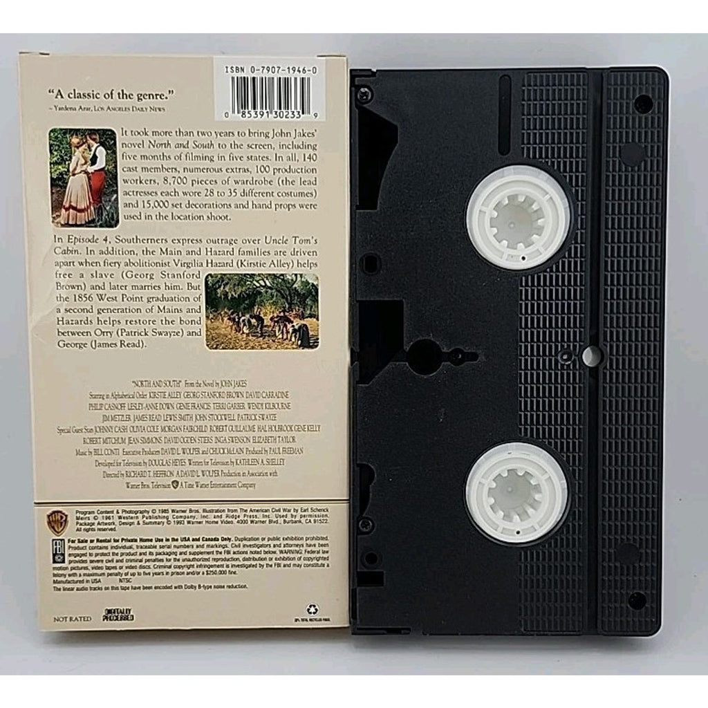 North and South - Book 1 (VHS, 1993, 6-Tape Set) Missing VHS #3