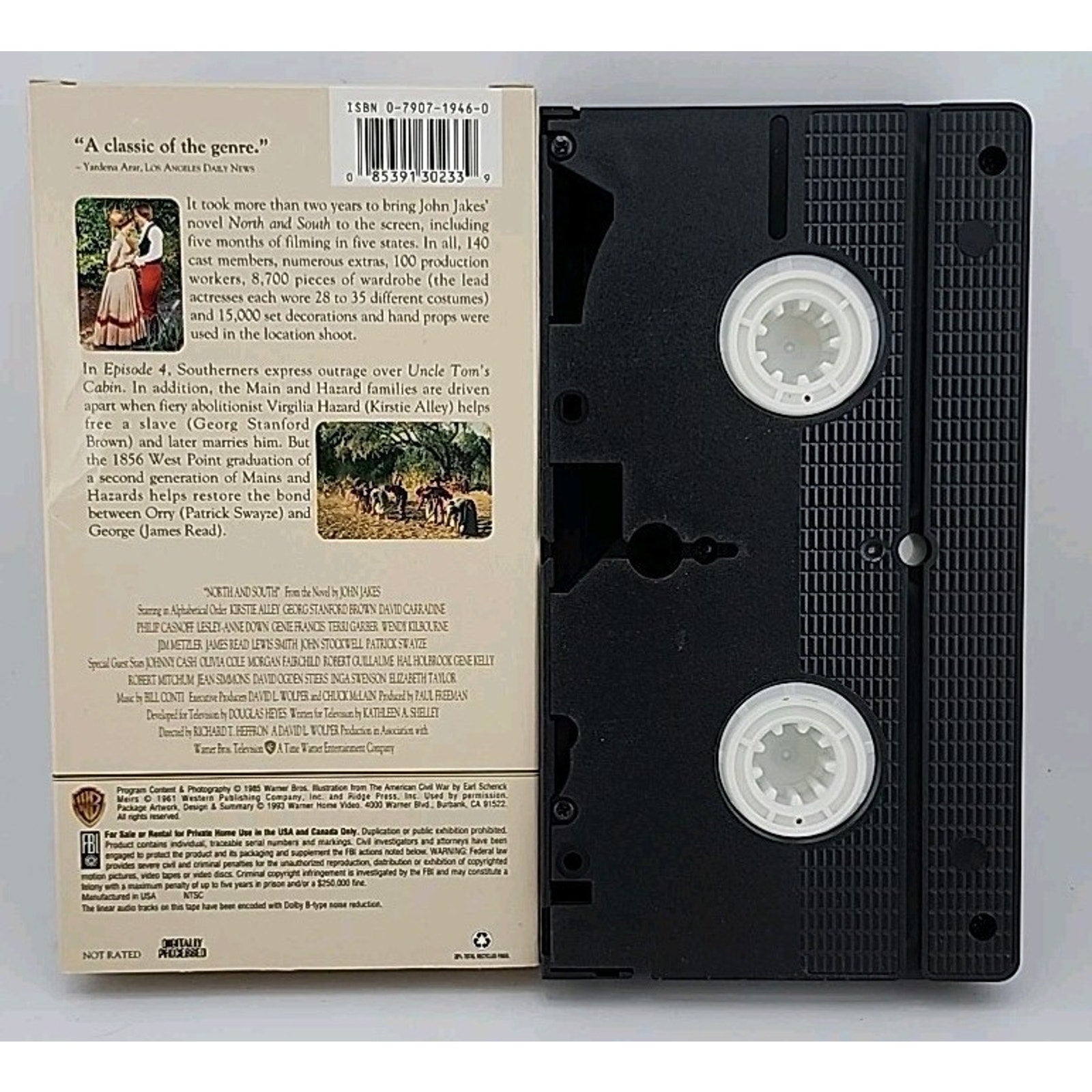 North and South - Book 1 (VHS, 1993, 6-Tape Set) Missing VHS #3