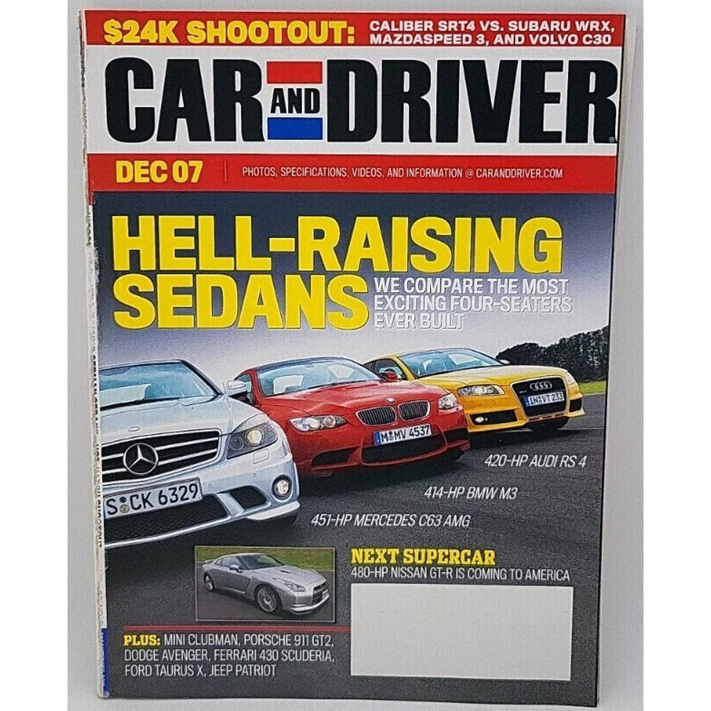 Car And Driver Magazine - December 2007 - Vol. 53 No. 6