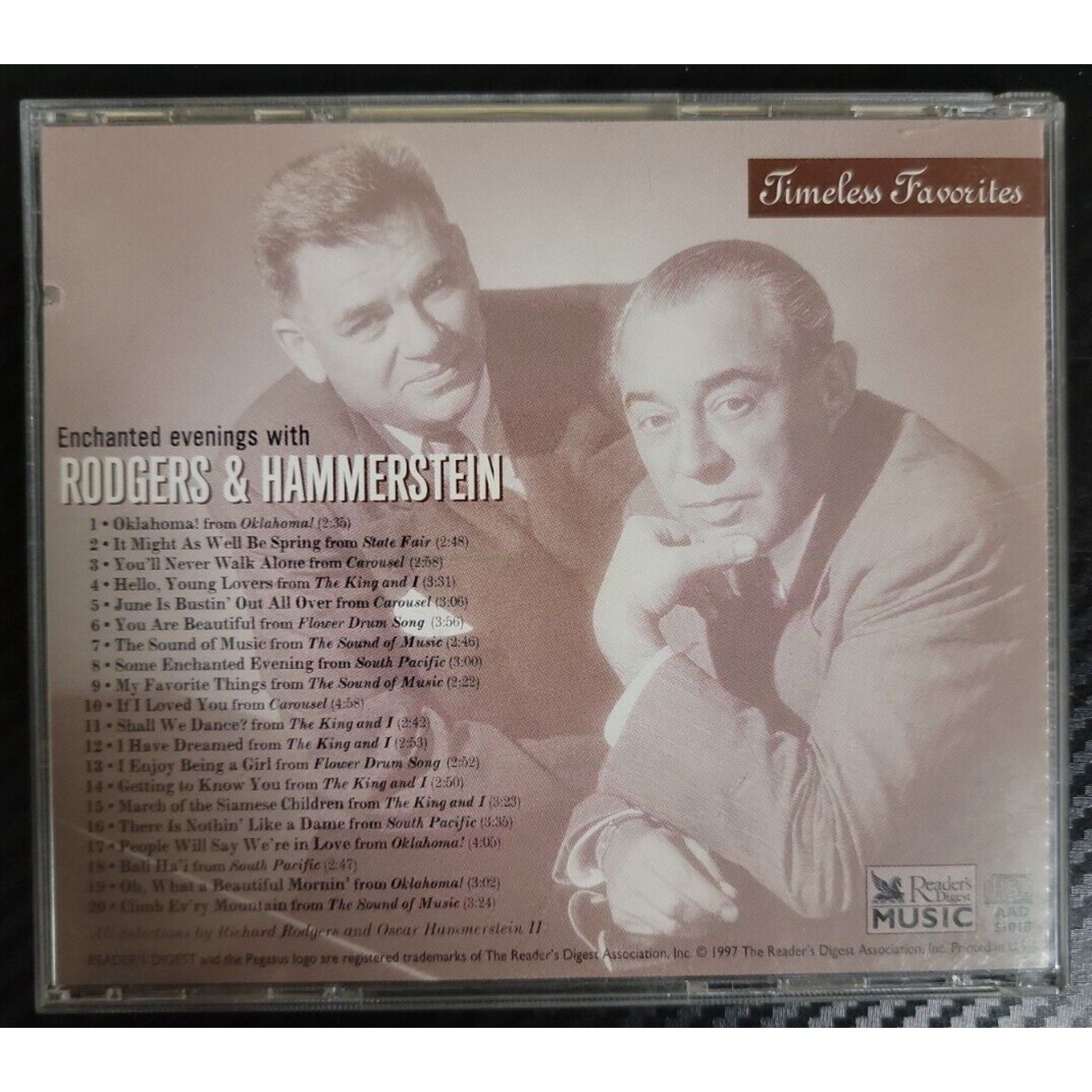 Readers Digest Music/Rodgers & Hammerstein CD