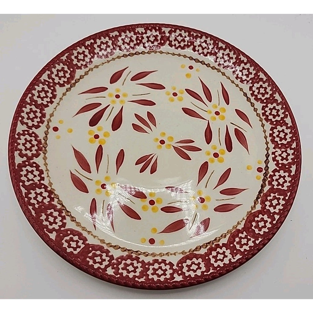 Temptations By Tara Old World Red Cranberry 8" Salad Plates Set of 4
