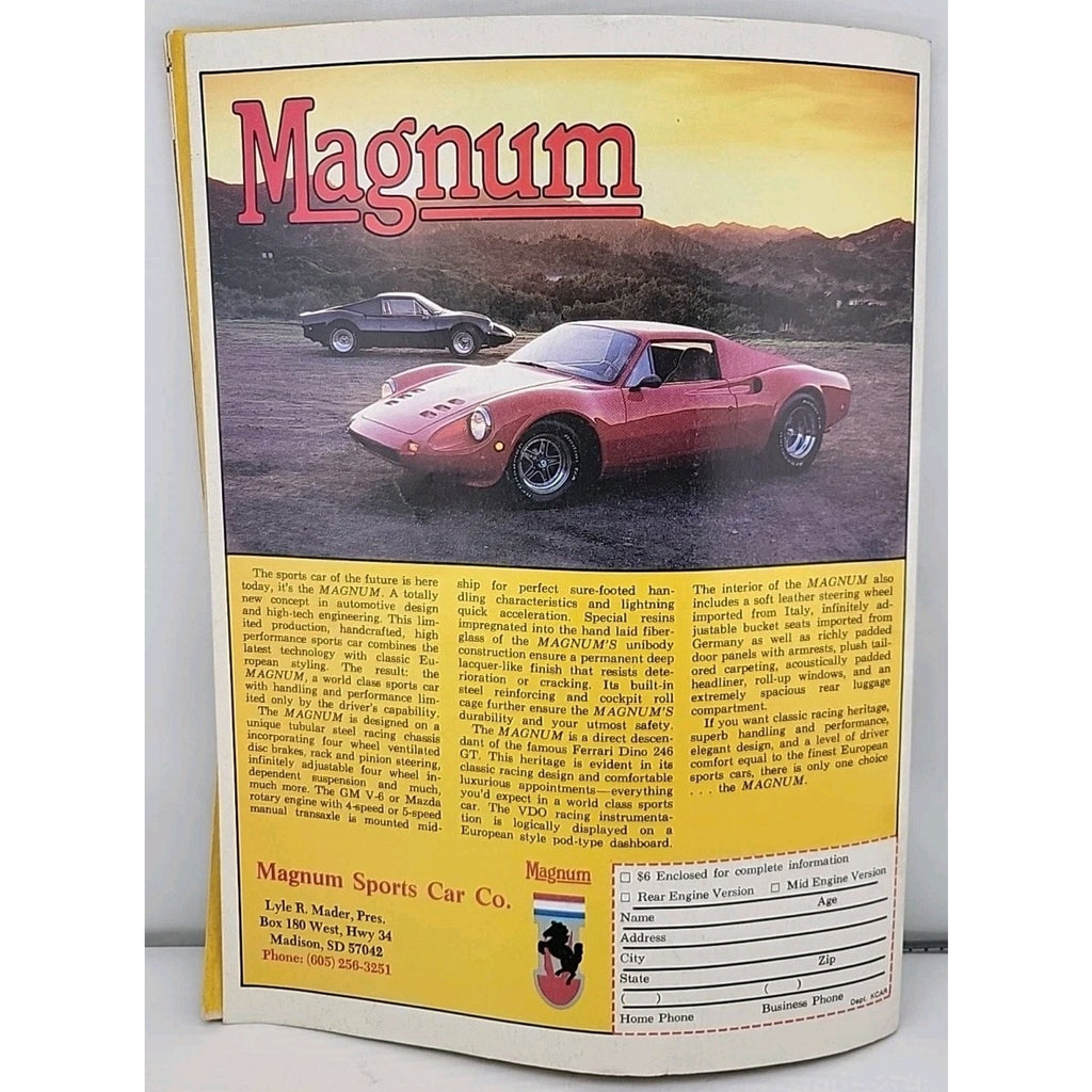 Cars Hi-Performance Magazine September/October 1986 Volume 3 Number 5