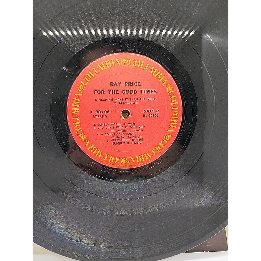 Ray Price For The Good Times Columbia Records C 30106