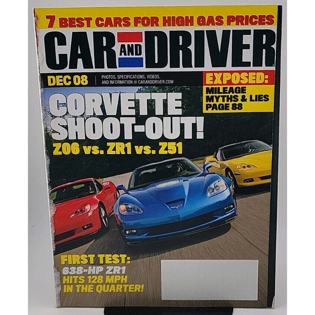 Car And Driver Magazine - December 2008 - Vol. 54 No. 6