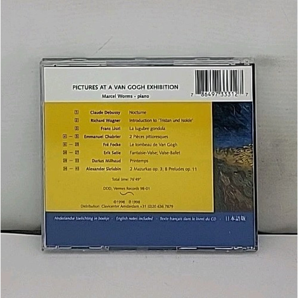 Pictures at a Van Gogh Exhibition Marcel Worms - Piano - Music CD Verme