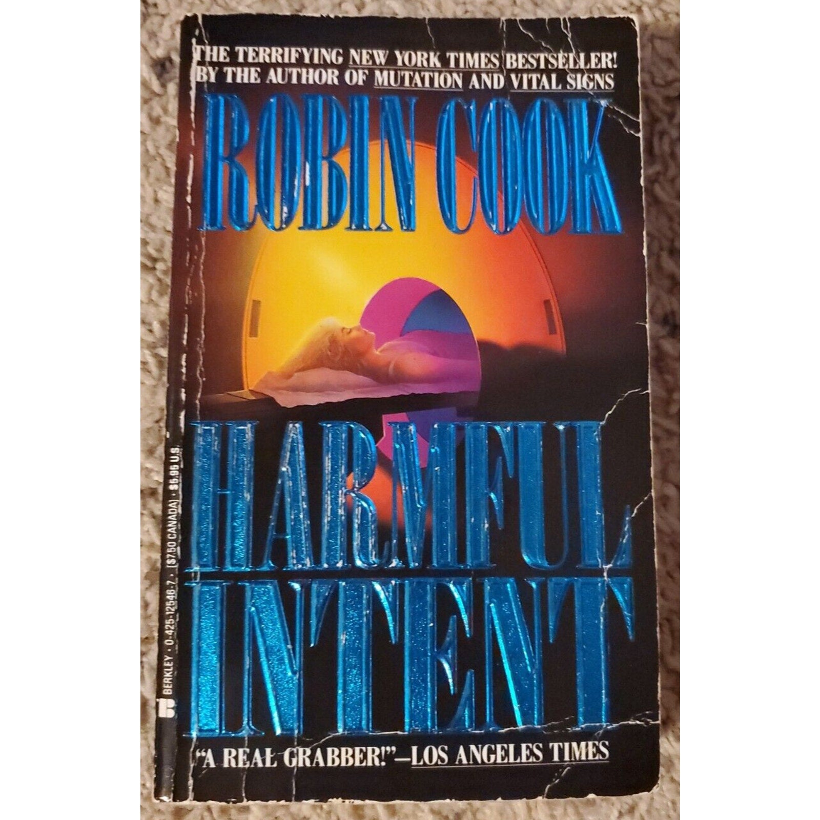 Harmful Intent by Robin Cook (1991, Paperback)