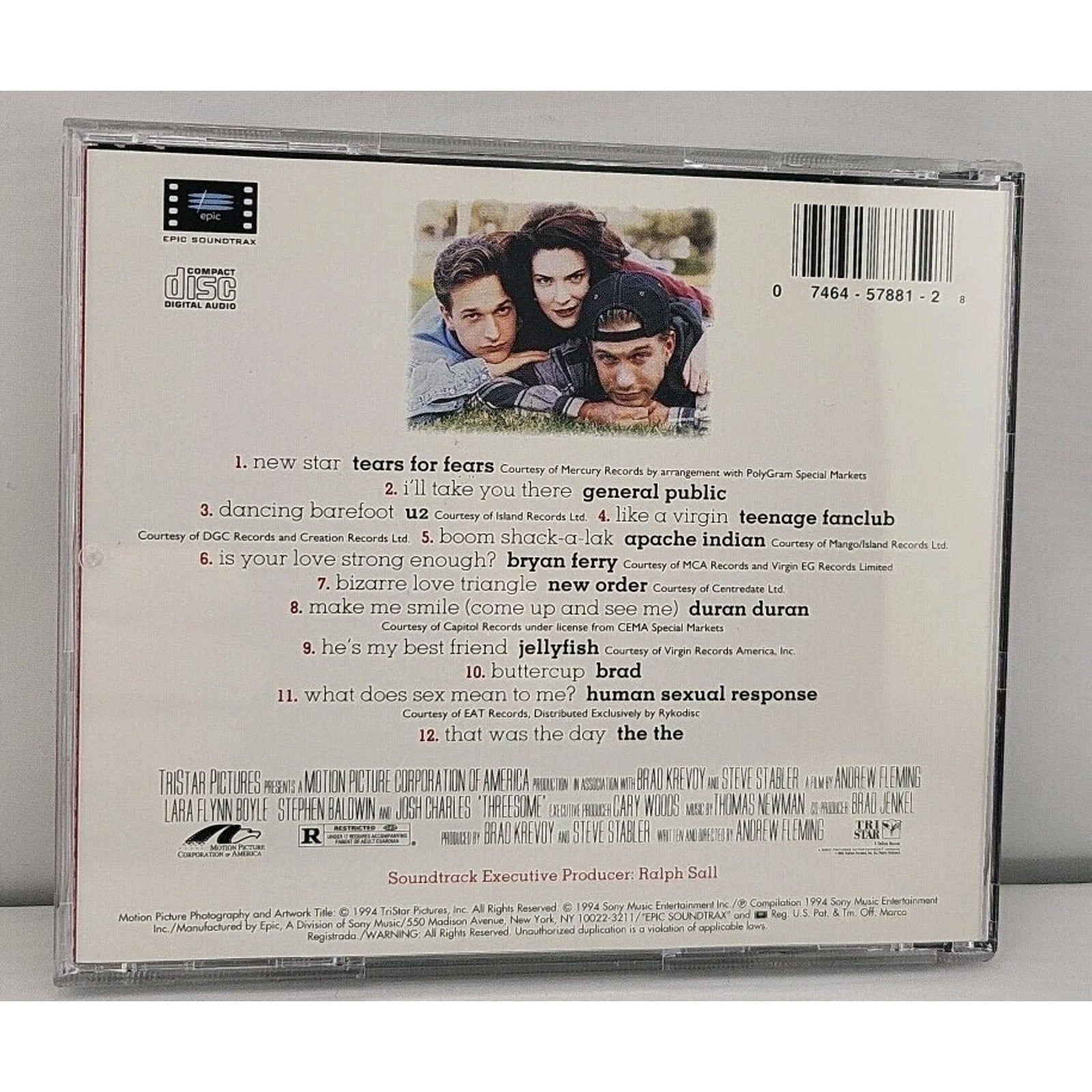 Soundtrack by Threesome (CD, 1994)