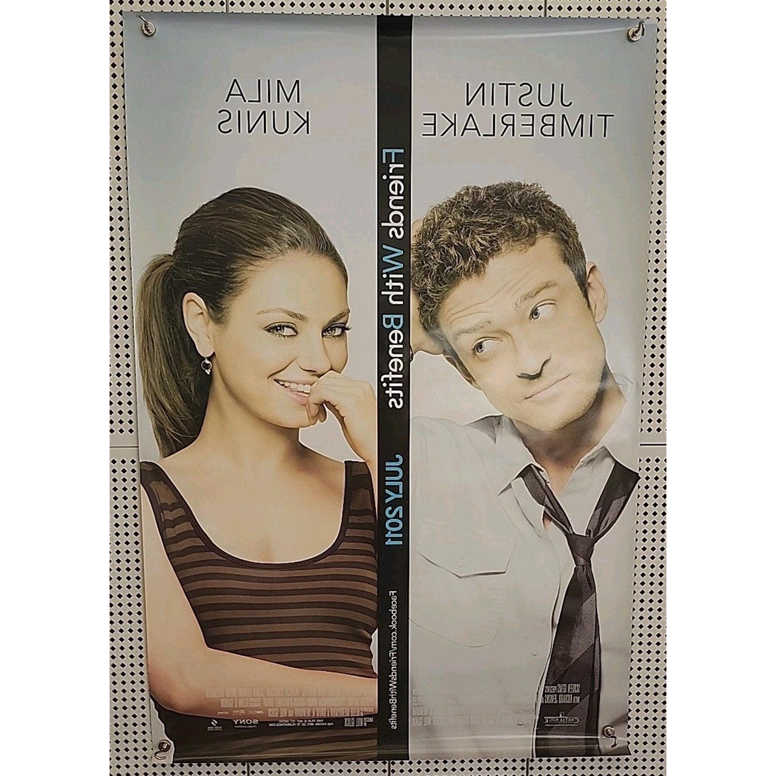 Friends with Benefits Movie Theater Poster 27x40 Double Sided