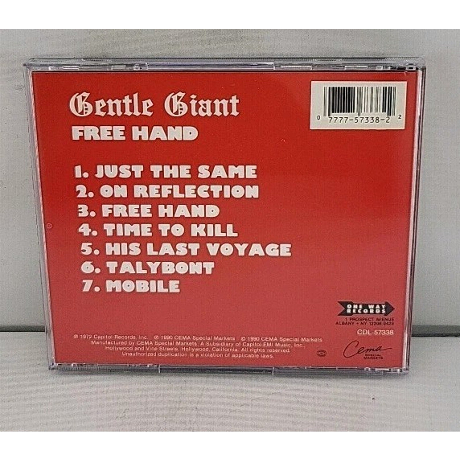 Free Hand by Gentle Giant (CD, Feb-1993, One Way Records)