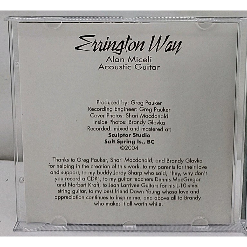 Errington Way by Alan Miceli (CD, 2007)