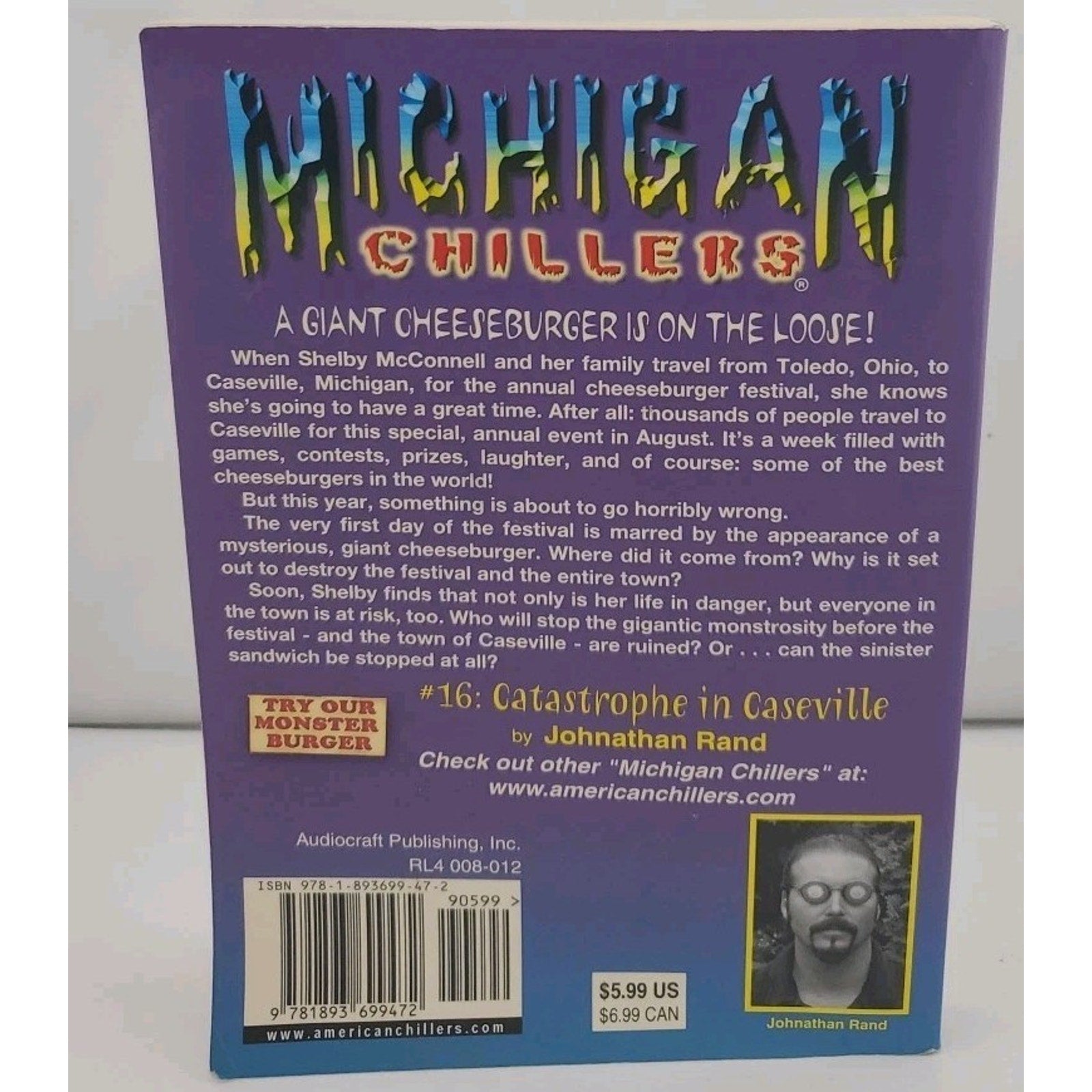 Michigan Chillers #16 Catastrophe in Caseville by Johnathan Rand (2013, Trade...