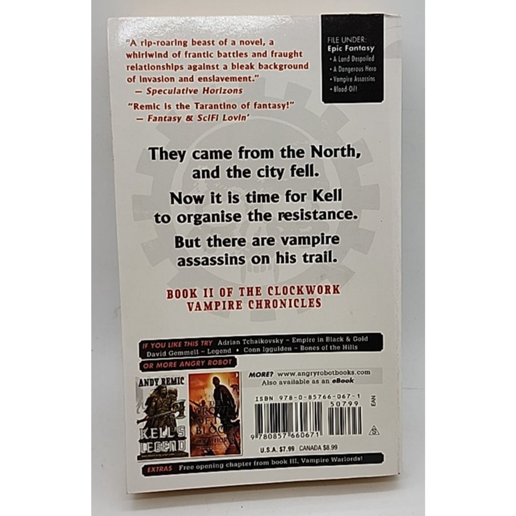 Soul Stealers : The Clockwork Vampire Chronicles, Book 2 by Andy Remic (2010,...