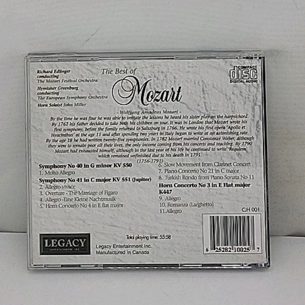 Best of Mozart by W.A. Mozart (CD, 2000)
