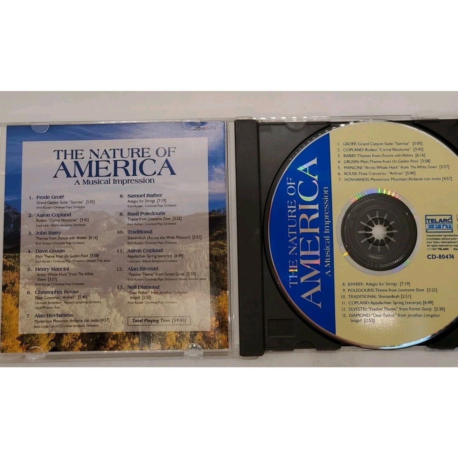 The Nature Of America - A Musical Impression (CD, Sep-1997, Telarc Distribution)
