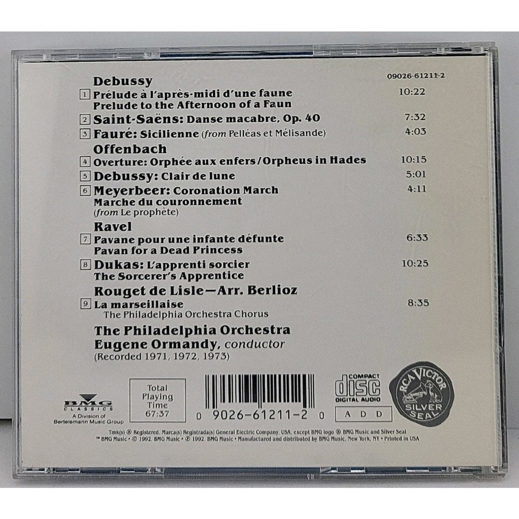 Ormandy - Clair de Lune Music of France - Debussy, Ravel & Offenbach RCA CD