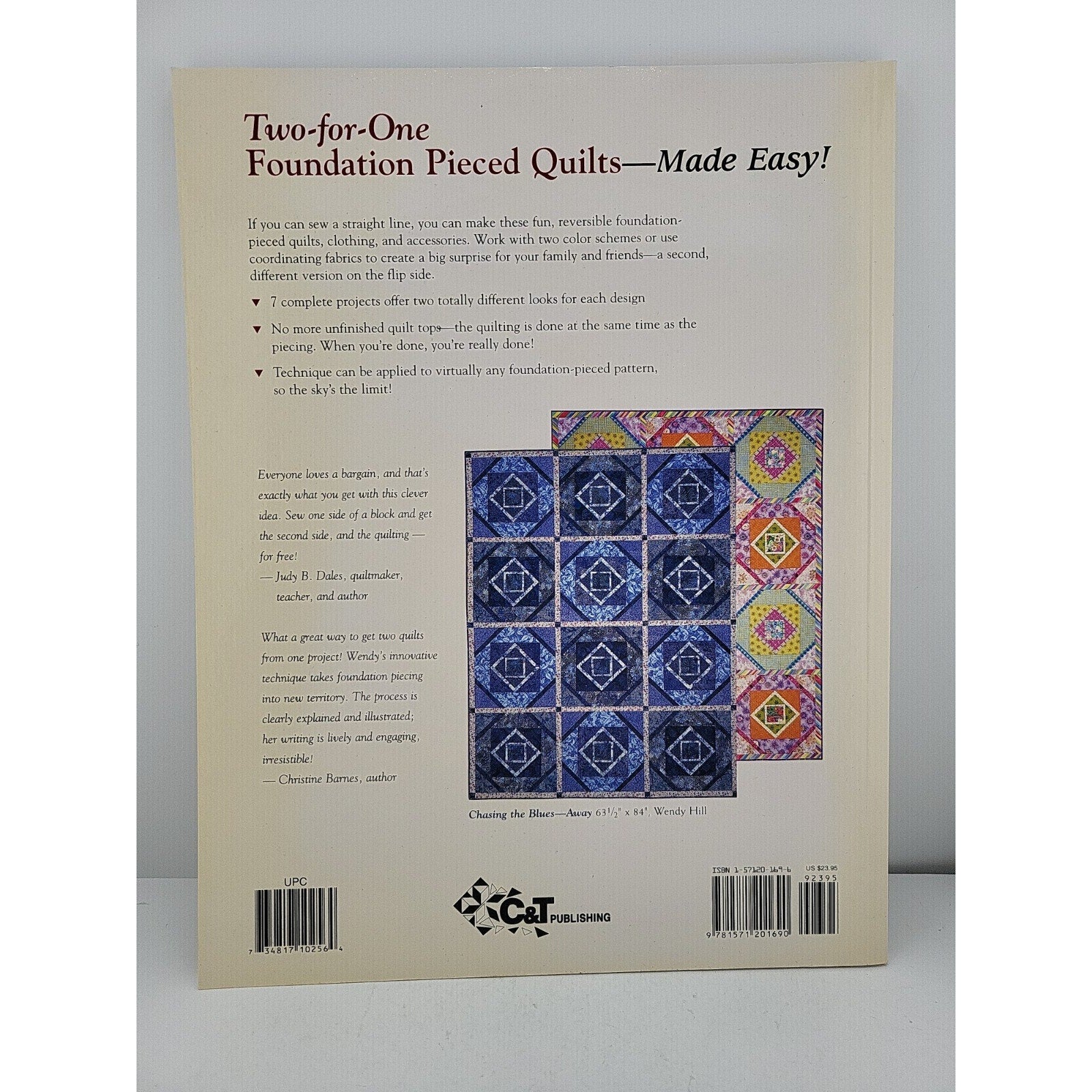 Two-For-One Foundation Piecing POD Edition : Reversible Quilts and More by Wendy