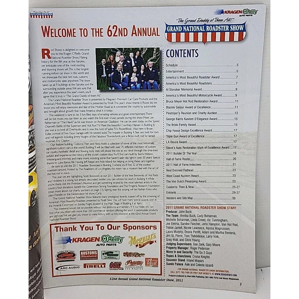 Grand National Roadster Show - January 28-30 2011 - Souvenir Program