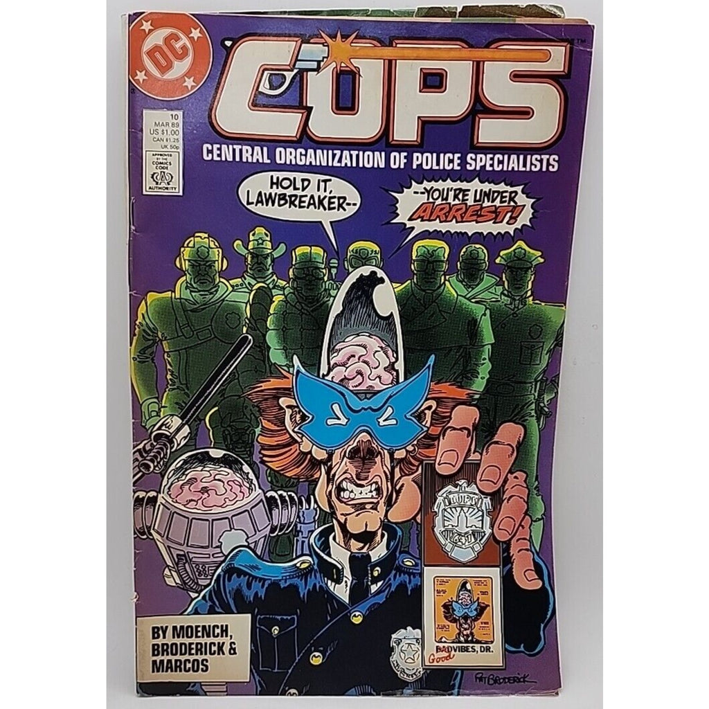 Cops #10 DC Comics March Mar 1989