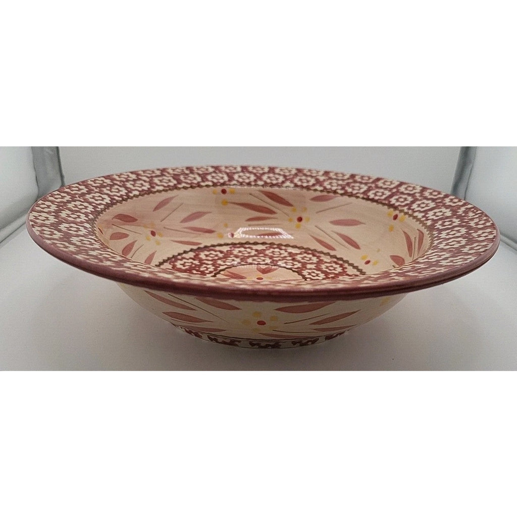 Temptations Old World Red Rim Soup Bowls (3)