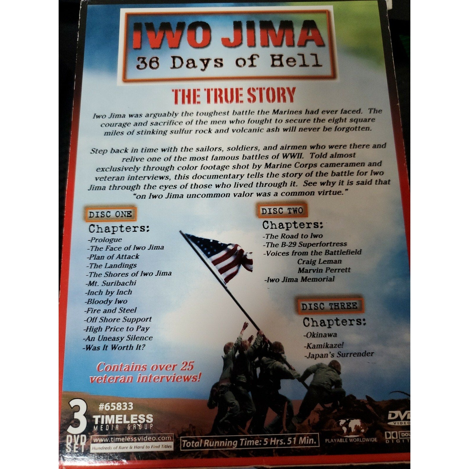 Iwo Jima: 36 Days of Hell - The True Stoy of the Battles of Iwo Jima (DVD, 2006,