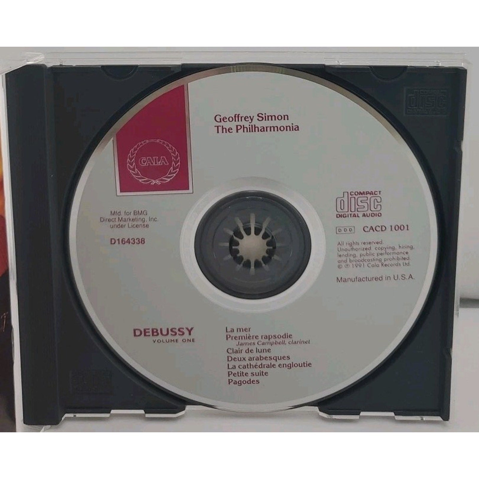 Debussy Geoffrey Simon The Philharmonia Volume One (CD)