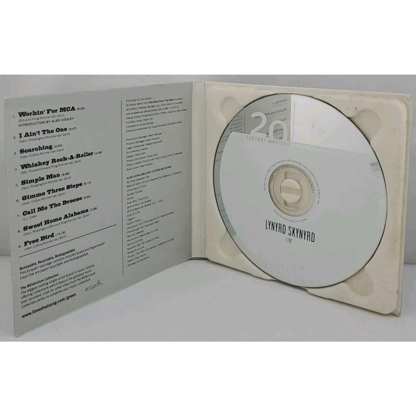 Millennium Collection 20th Century Masters (Live) by Lynyrd Skynyrd (CD, 2007)