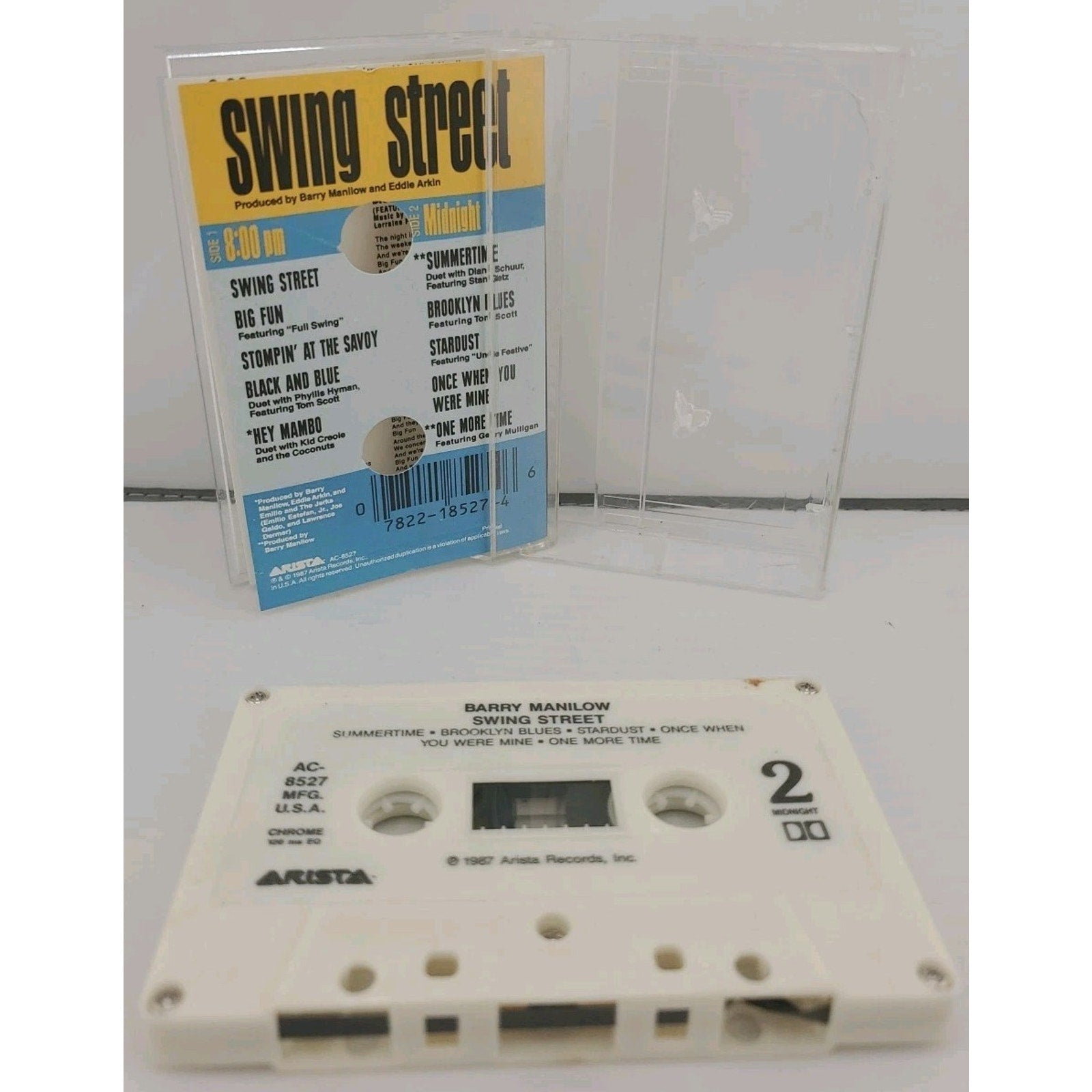 Swing Street by Barry Manilow - Cassette - 1987 - Arista