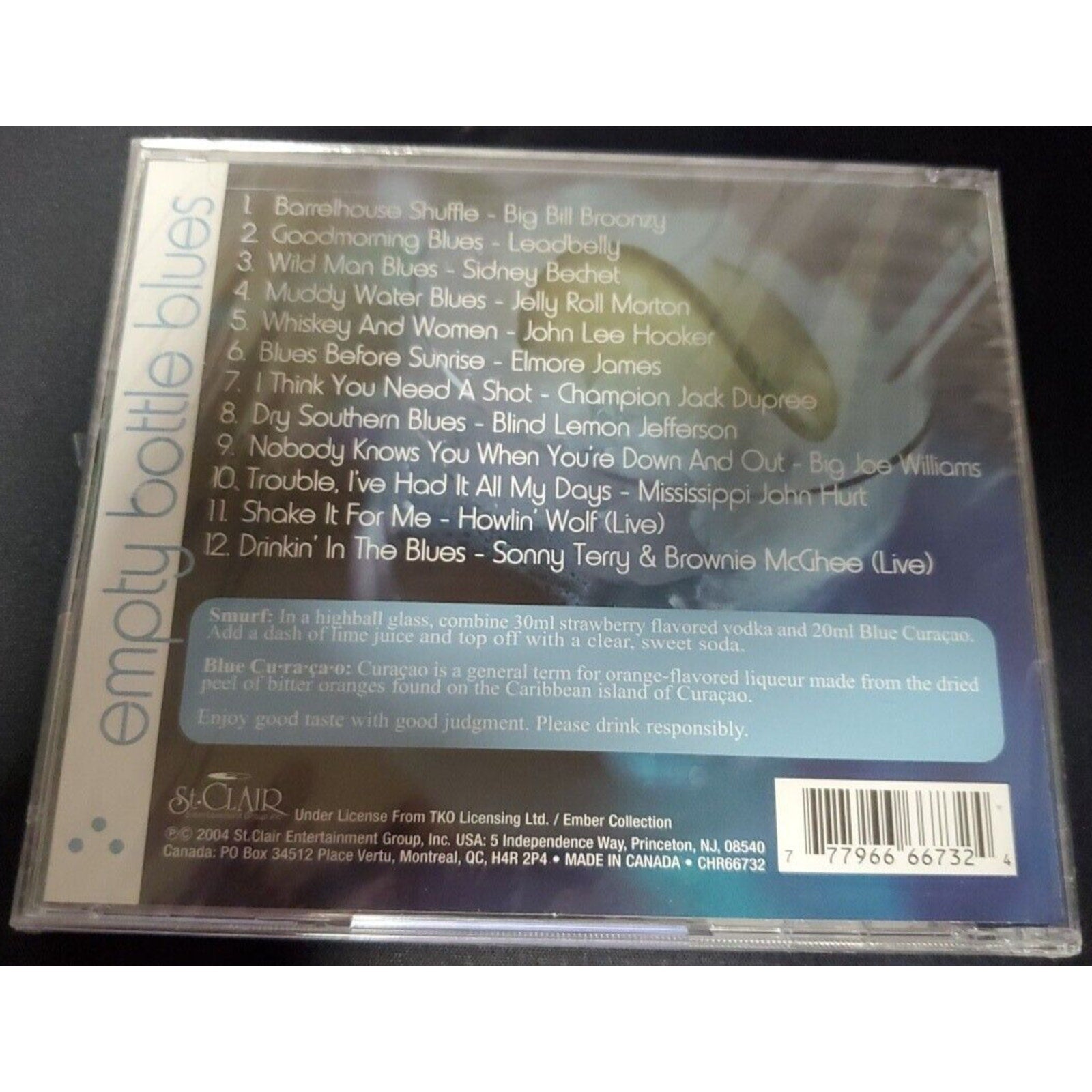 Empty Bottle Blues by Various Artists (CD, Apr-2007, St. Clair) *Brand New*