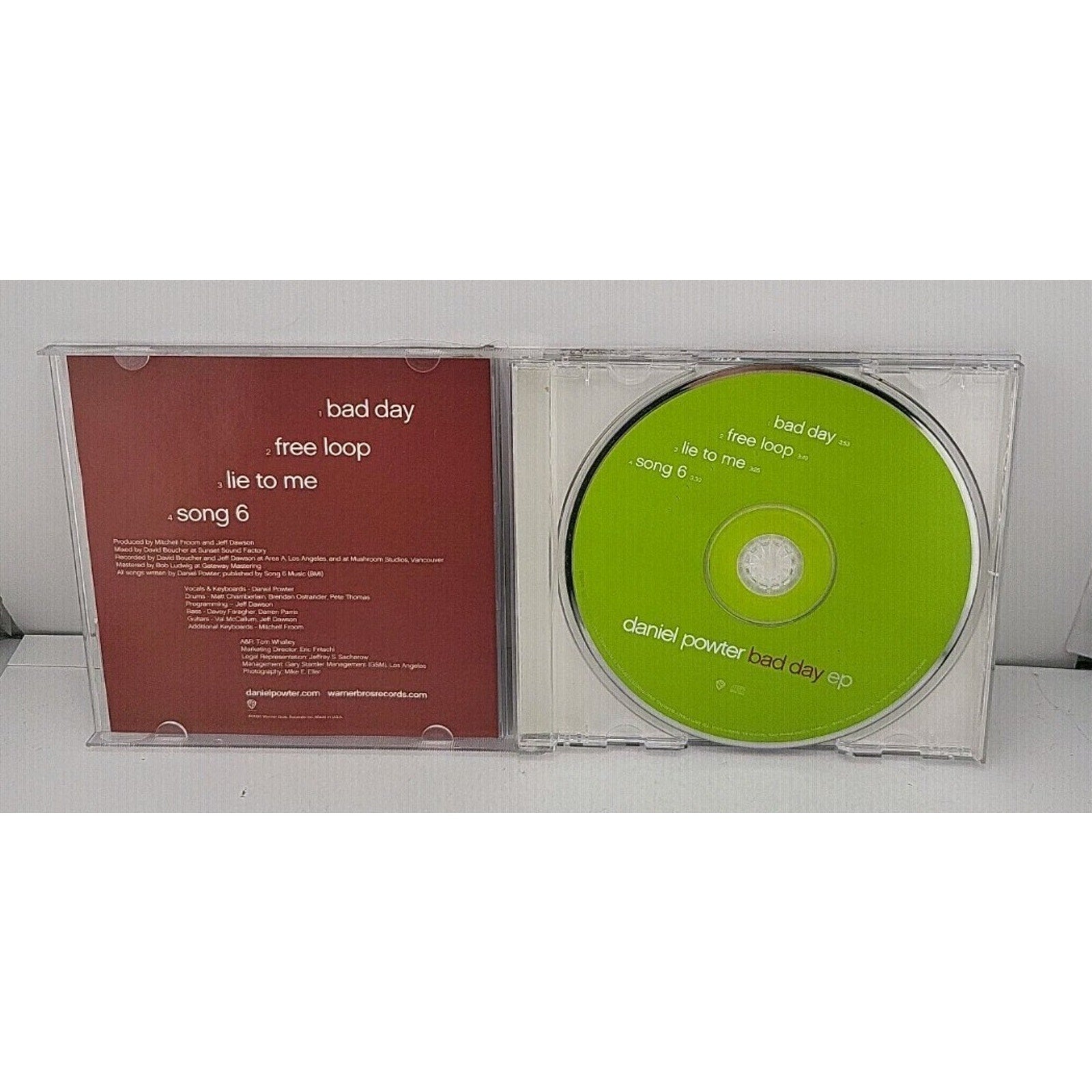 Bad Day [EP] by Daniel Powter (CD, Aug-2005, Warner Bros.)