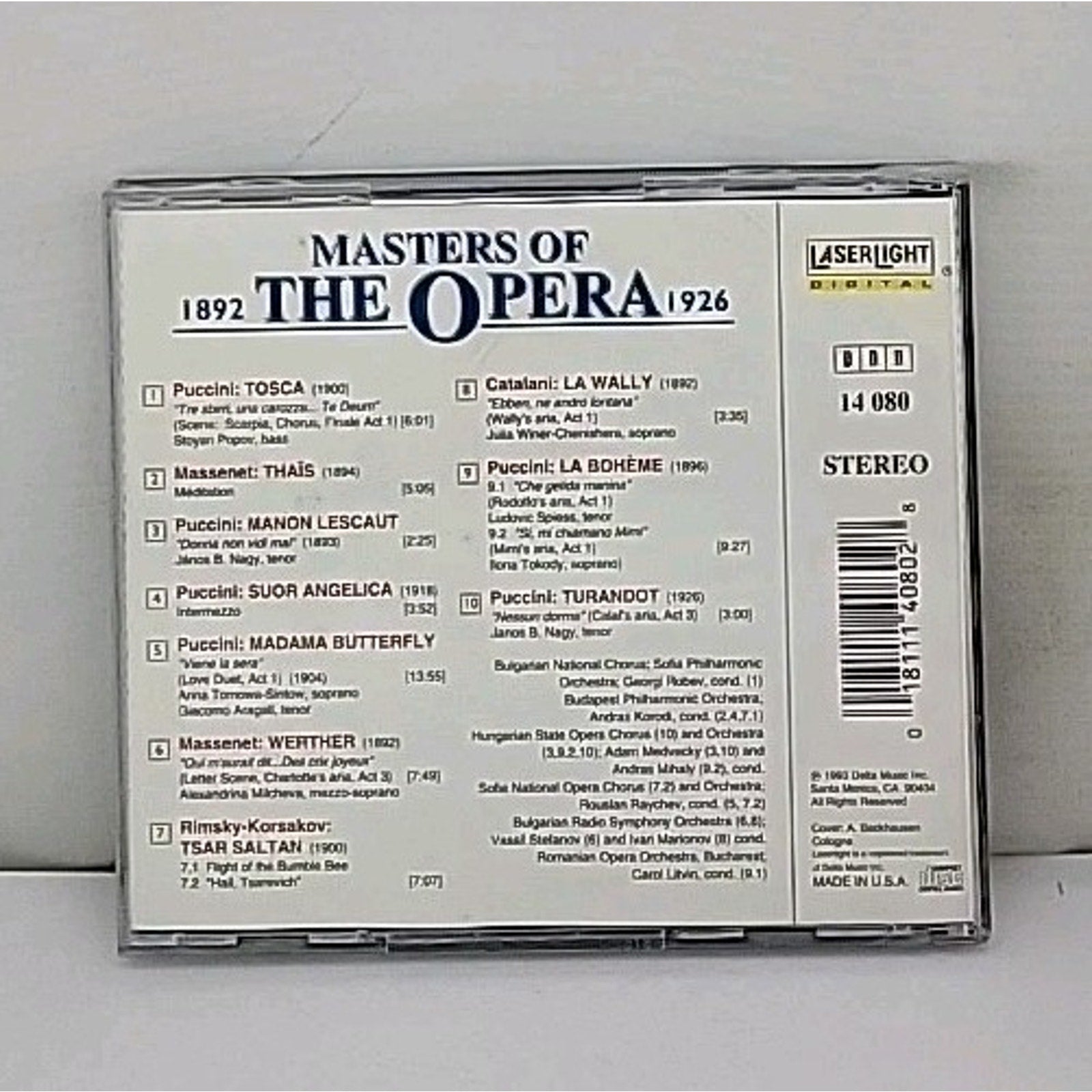Masters Of The Opera Vol. 10 by Various (CD, 1993)