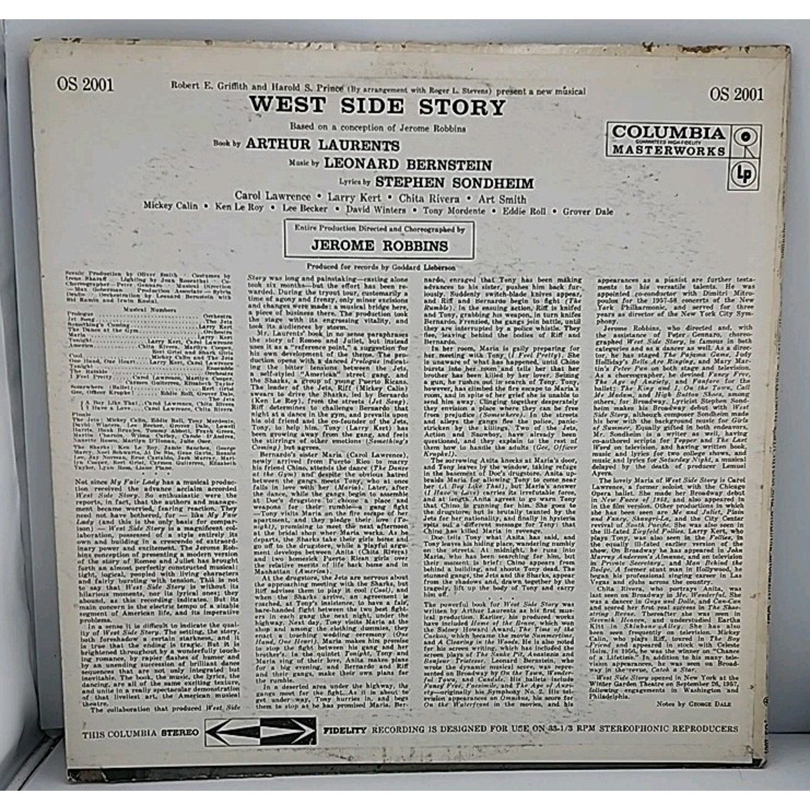 West Side Story Sound Track Original
